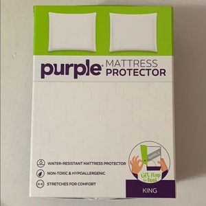 King size purple mattress protector